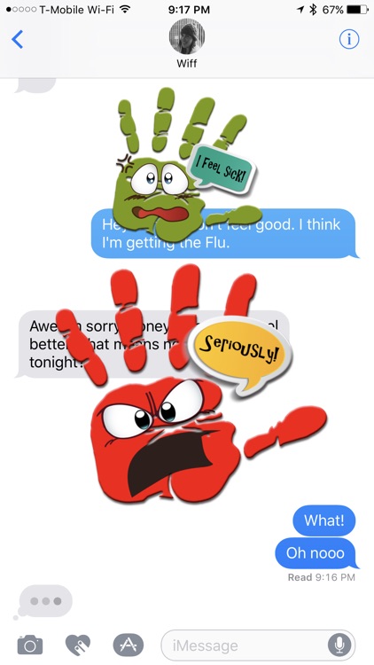 Talk to the Hand Stickers