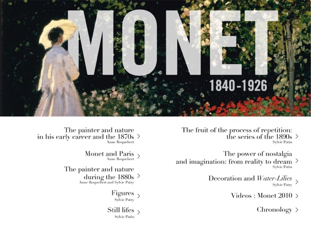 Claude Monet, the exhibition at Grand Pa