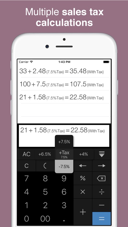Calculator Pro - History Tape, Tax and Discount