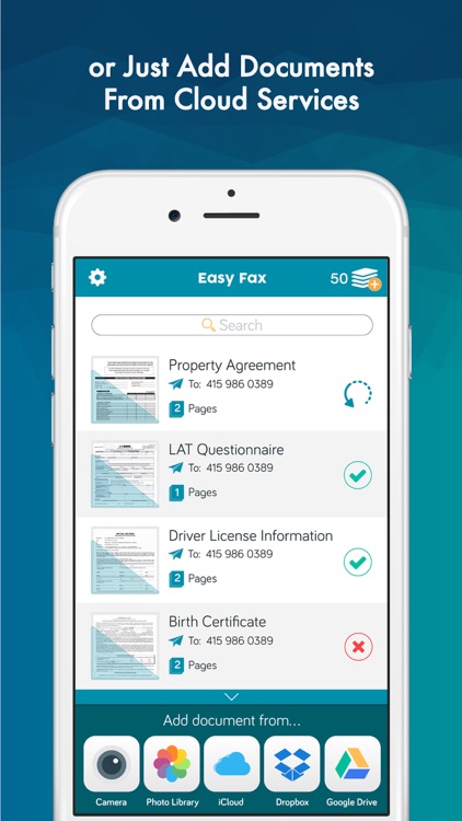 FAX from iPhone Pro - Send Fax App by Easy Fax screenshot-3