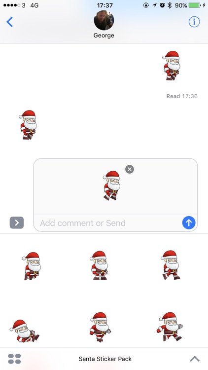 Santa Sticker Pack