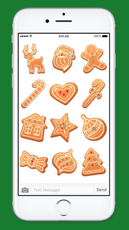 Gingerbread Cookies Holiday Sticker Pack 1