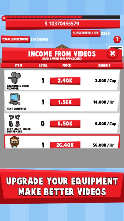 Tube Tycoon Simulator -Tap Tuber Idle Clicker Game screenshot-4