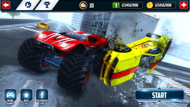 Crazy 4x4 Monster Truck Racer 2017-Stunt Racing 3D(圖1)-速報App