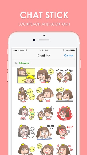 Lookpeach and Looktorh สติกเกอร์ โดย ChatStick(圖1)-速報App