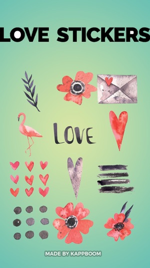 Watercolors Love and Flamingos(圖1)-速報App