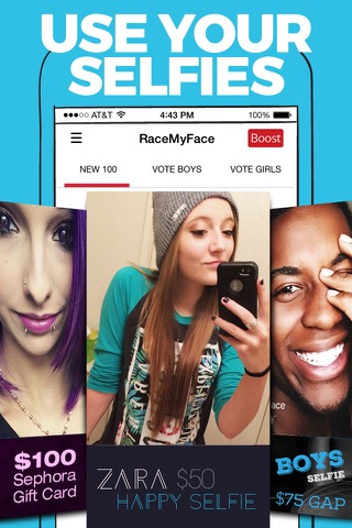 RaceMyFace - Selfie Contest screenshot 2