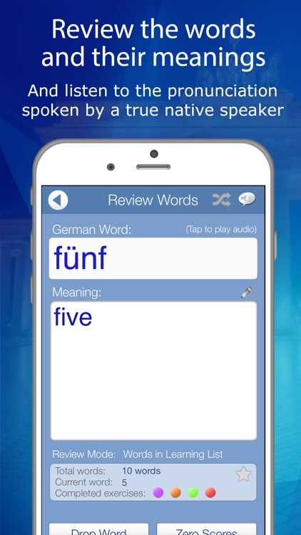 Learn German Audio FlashCards