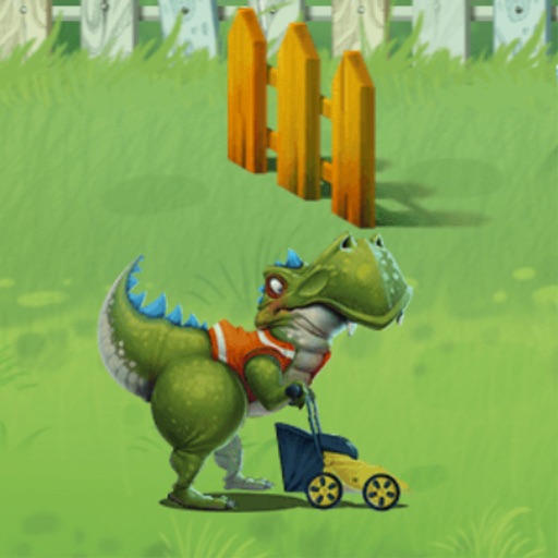 Dinosaur cart-enter the ancient village icon