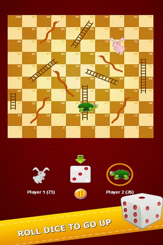Flashy Snake And Ladders Game Two Player Classic screenshot 2