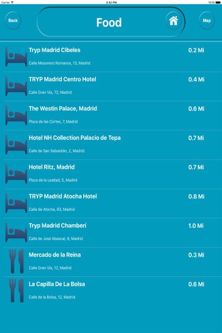 Madrid Spain City Offline Map Navigation EGATE screenshot 3