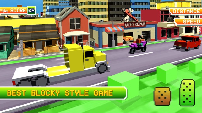 Blocky Hill Car And Truck Driving Sim(圖1)-速報App