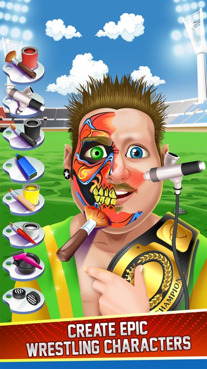 Kids Wrestling Face Paint Salon Make-Up Games screenshot-4