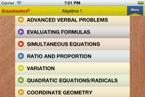 Accuplacer Prep Math Flashcards Exambusters screenshot 3
