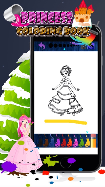 princess kissing : paint games for boys & girls screenshot-3