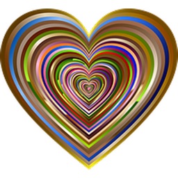 Colorful Hearts - Sticker