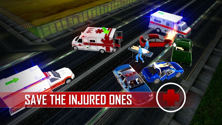 911 City Emergency Rescue Ambulance Driver Sim 3D screenshot-4