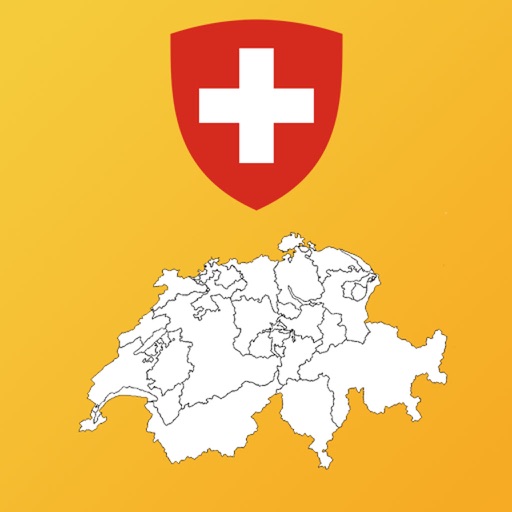Switzerland Canton Maps and Coat of Arms Icon