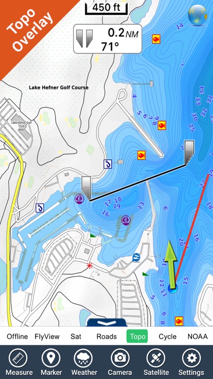 Oklahoma lakes - fishing Hd gps charts navigator