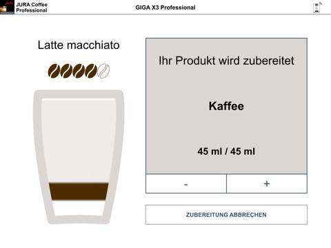 JURA Coffee Professional screenshot 3