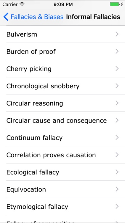Fallacies and Biases