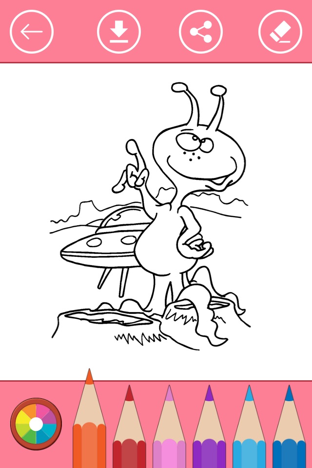 Outer Space Coloring Book for Kids: Learn to color screenshot 4