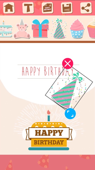 How to cancel & delete Birthday greeting cards with stickers – Photo edit from iphone & ipad 3