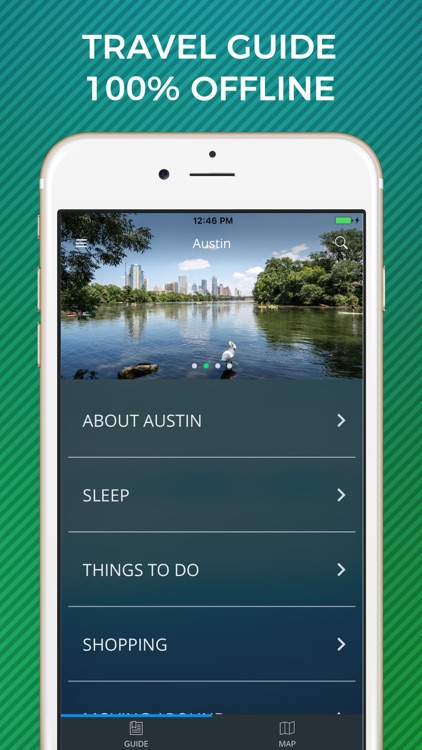 Austin Travel Guide with Offline Street Map