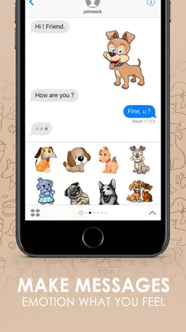 Game screenshot Cute Puppies Stickers Themes by ChatStick apk