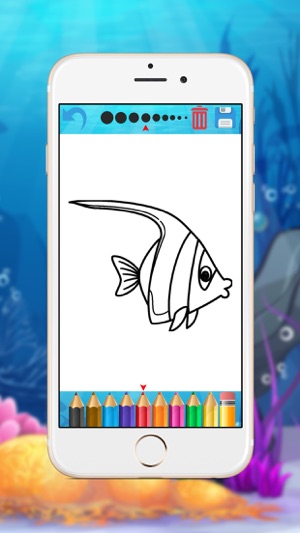 Sea Animals Coloring Book - Fun Painting for Kids(圖5)-速報App