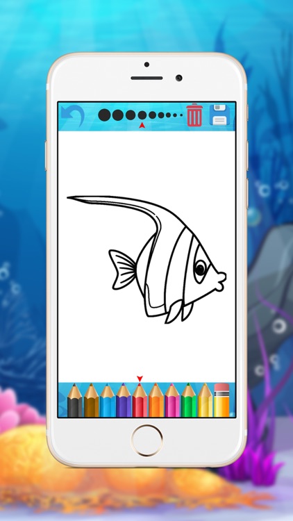 Sea Animals Coloring Book - Fun Painting for Kids screenshot-4