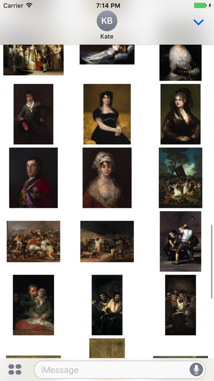 Francisco Goya Paintings for iMessage