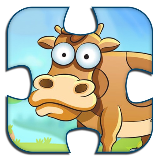 Animal Jigsaw Puzzles Kids Game Icon