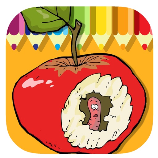 Worm Coloring Book Game For Kids iOS App