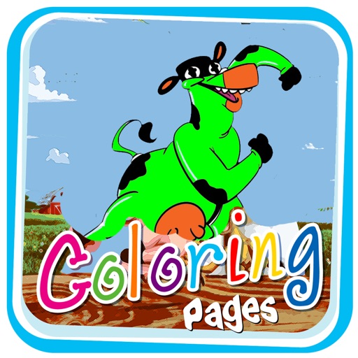 Farm Barnyard Colouring pages for kids Icon