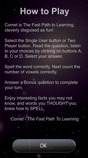 Comet The Spelling Game - Graduate 2(圖5)-速報App