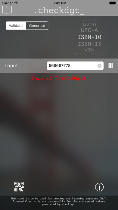 How to cancel & delete checkdgt - Check Digit Generator and Validation from iphone & ipad 1
