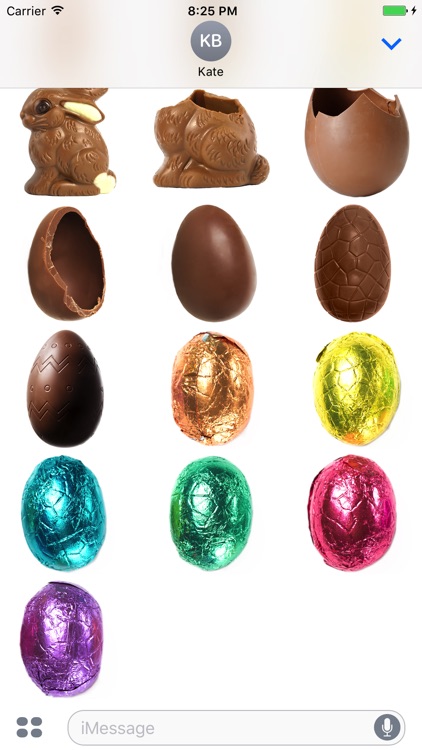 Chocolate Easter Bunnies & Eggs Stickers