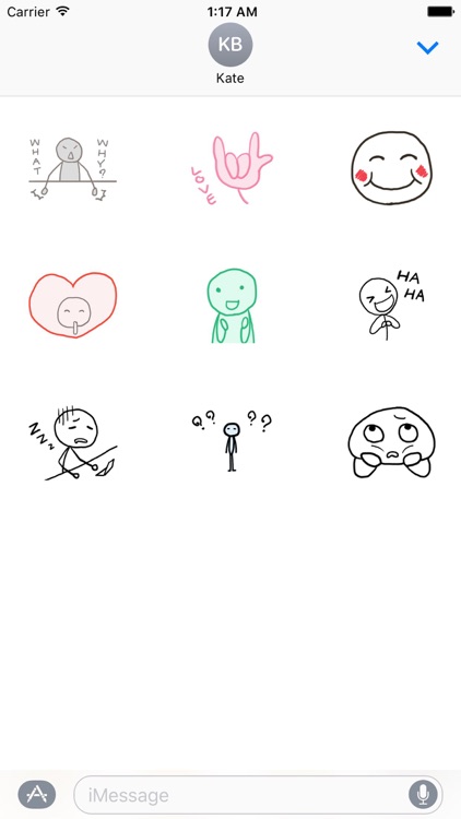 Animated Simple Drawing Sticker