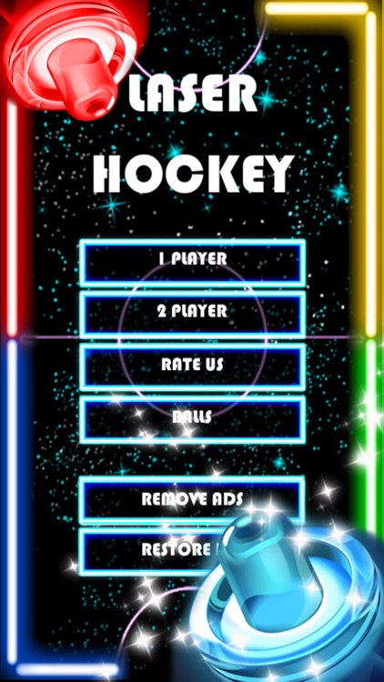 Glow Hockey HD - 2 Player Neon Light Air Hockey