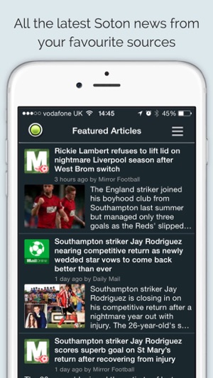 Sport RightNow - Southampton Edition(圖1)-速報App