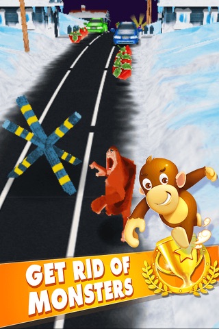 Gorilla Run - Fun Yeti Running Rush Adventures screenshot 2