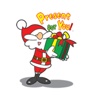 Stickers Of Funny Santa Claus
