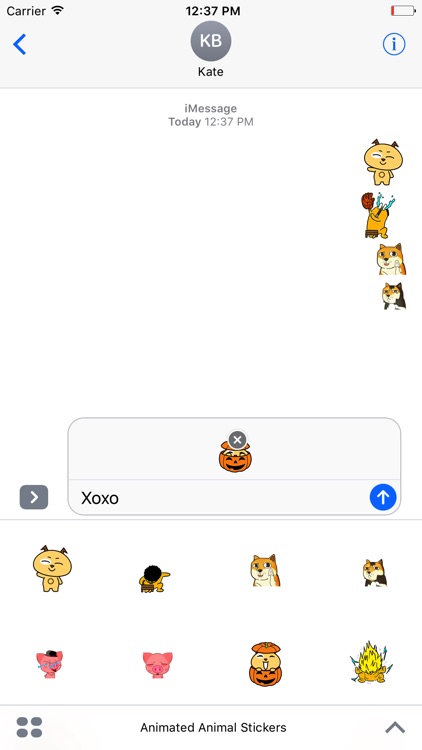 Animated Animal Stickers For iMessage