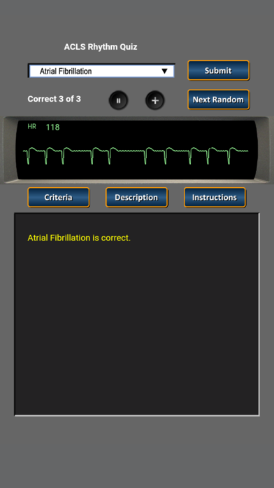 ACLS Rhythm Quiz screenshot1