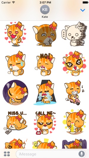 Sonya The Sassy Cat for iMessage Sticker(圖3)-速報App