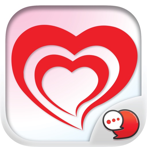 Red Heart Collection Sticker Keyboard By ChatStick icon