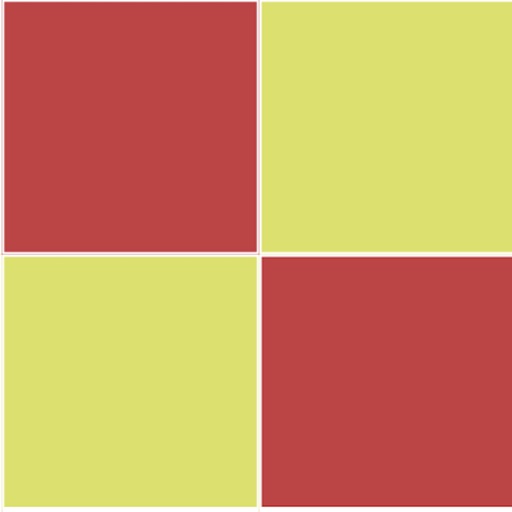 カラースライドパズル -平面キューブパズル-