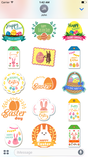 Happy Easter Sticker for iMessage(圖3)-速報App