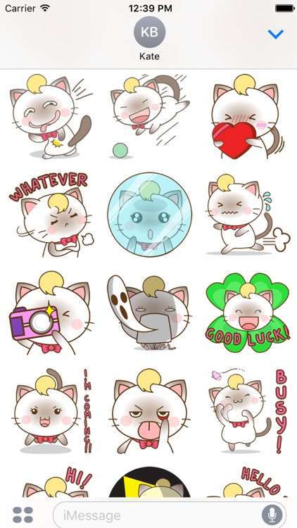 Suki the siamese kitten 2 for iMessage Sticker